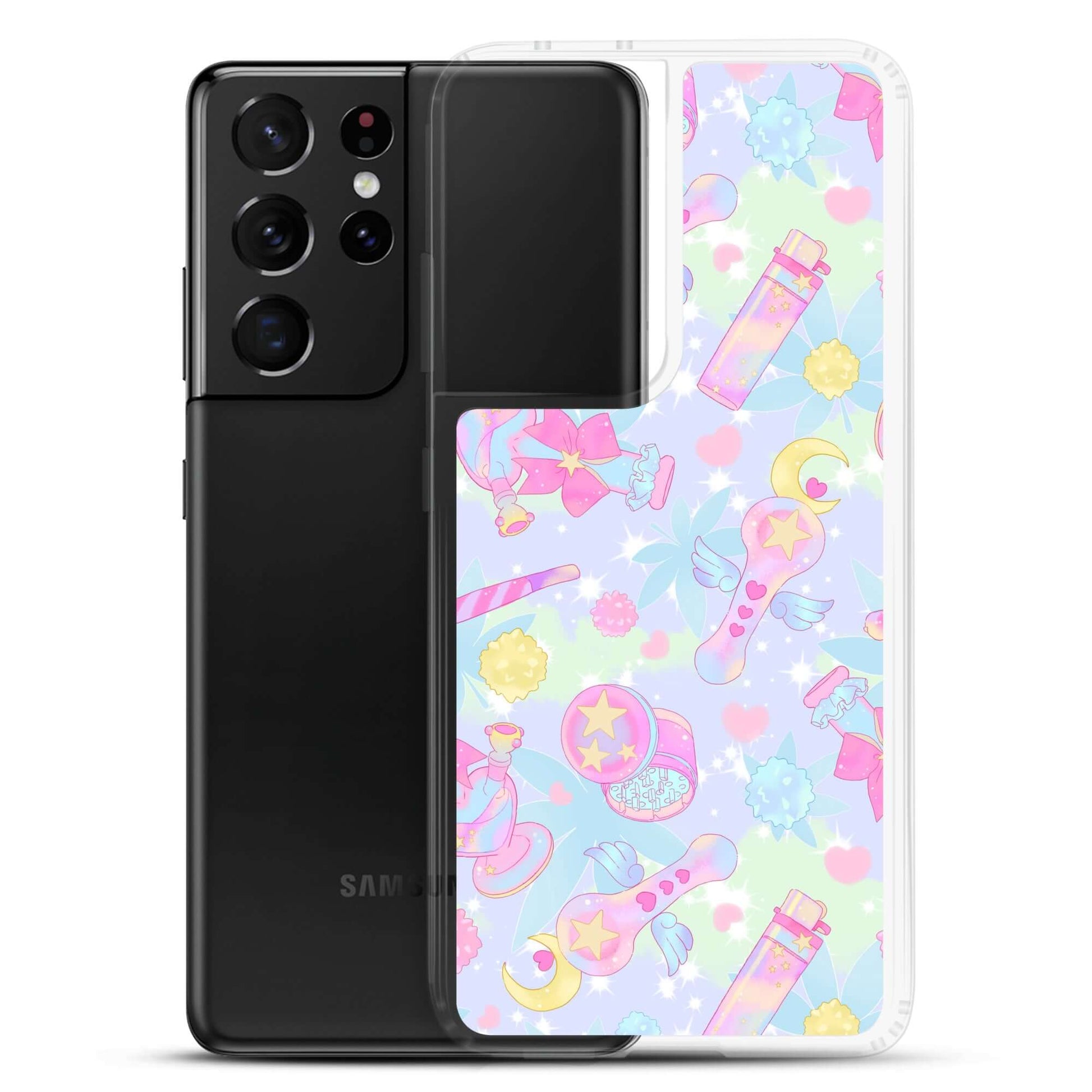Stylishly protect your phone with the Indica Magica Samsung® Clear Case, perfect for any kawaii outfit!