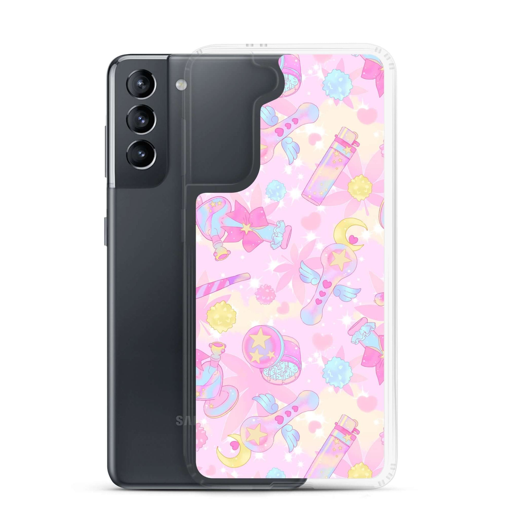 Protect your phone in style with the Indica Magica Samsung® Clear Case, perfect for any kawaii outfit!