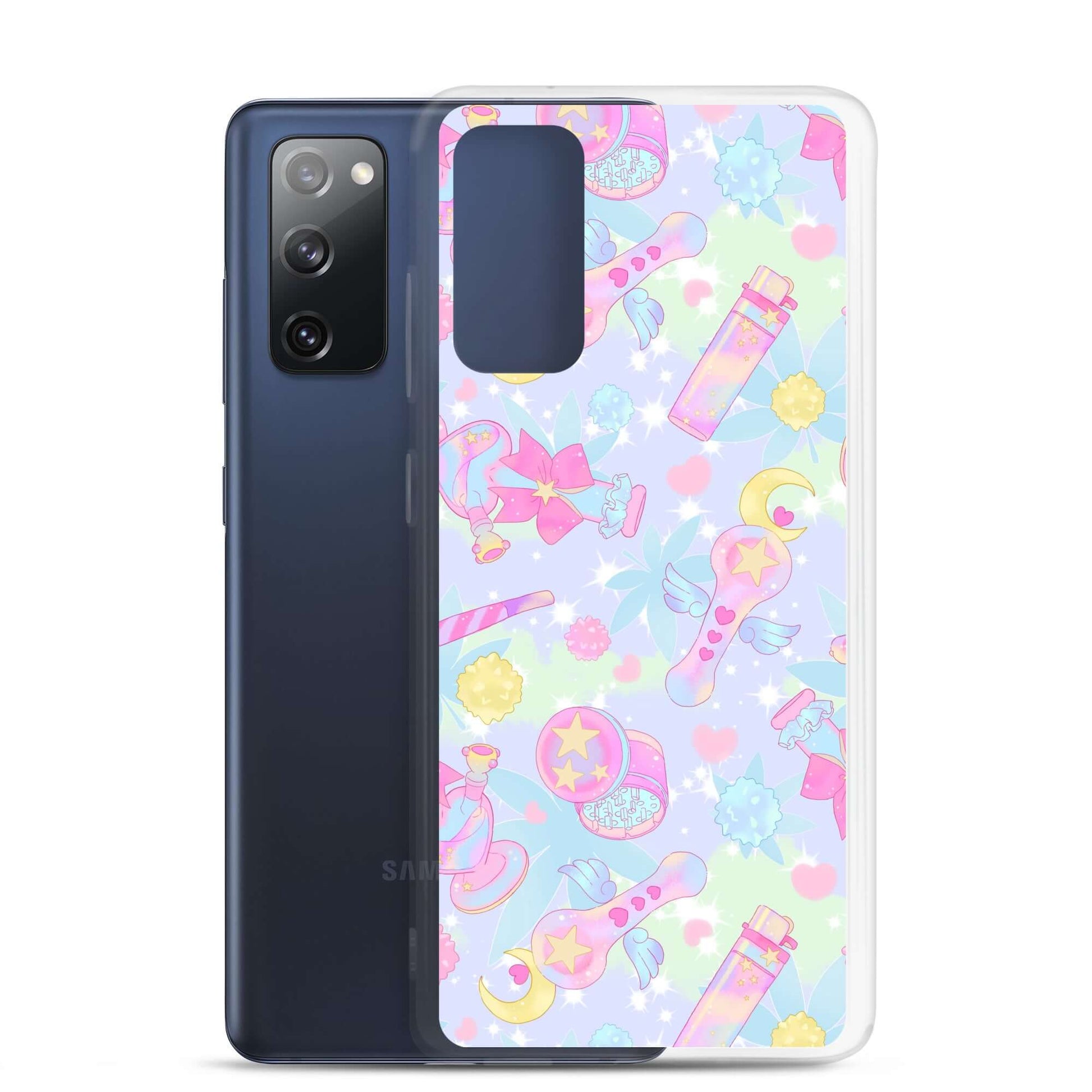 Stylish and protective, the Indica Magica Samsung® Clear Case showcases colorful kawaii designs for your Galaxy S20.