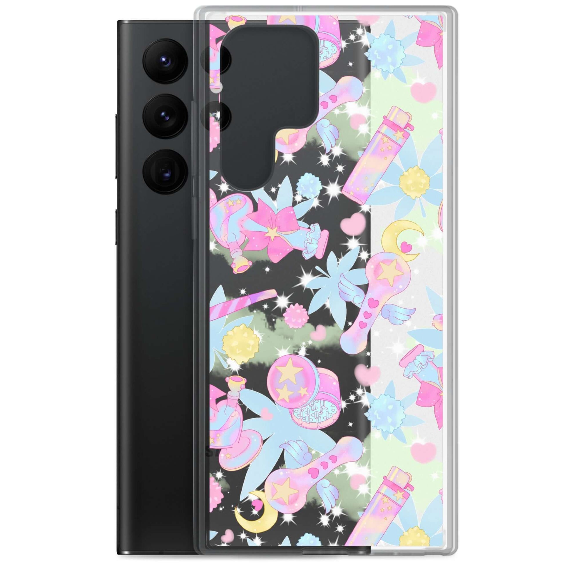 Showcase your style with the Indica Magica Samsung® Clear Case, perfect for kawaii outfits and ultimate phone protection.