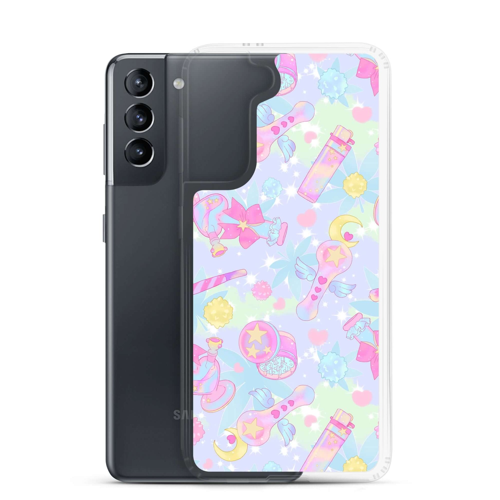 Stylish Indica Magica Samsung® Clear Case enhances your phone's look while protecting against scratches and dirt.