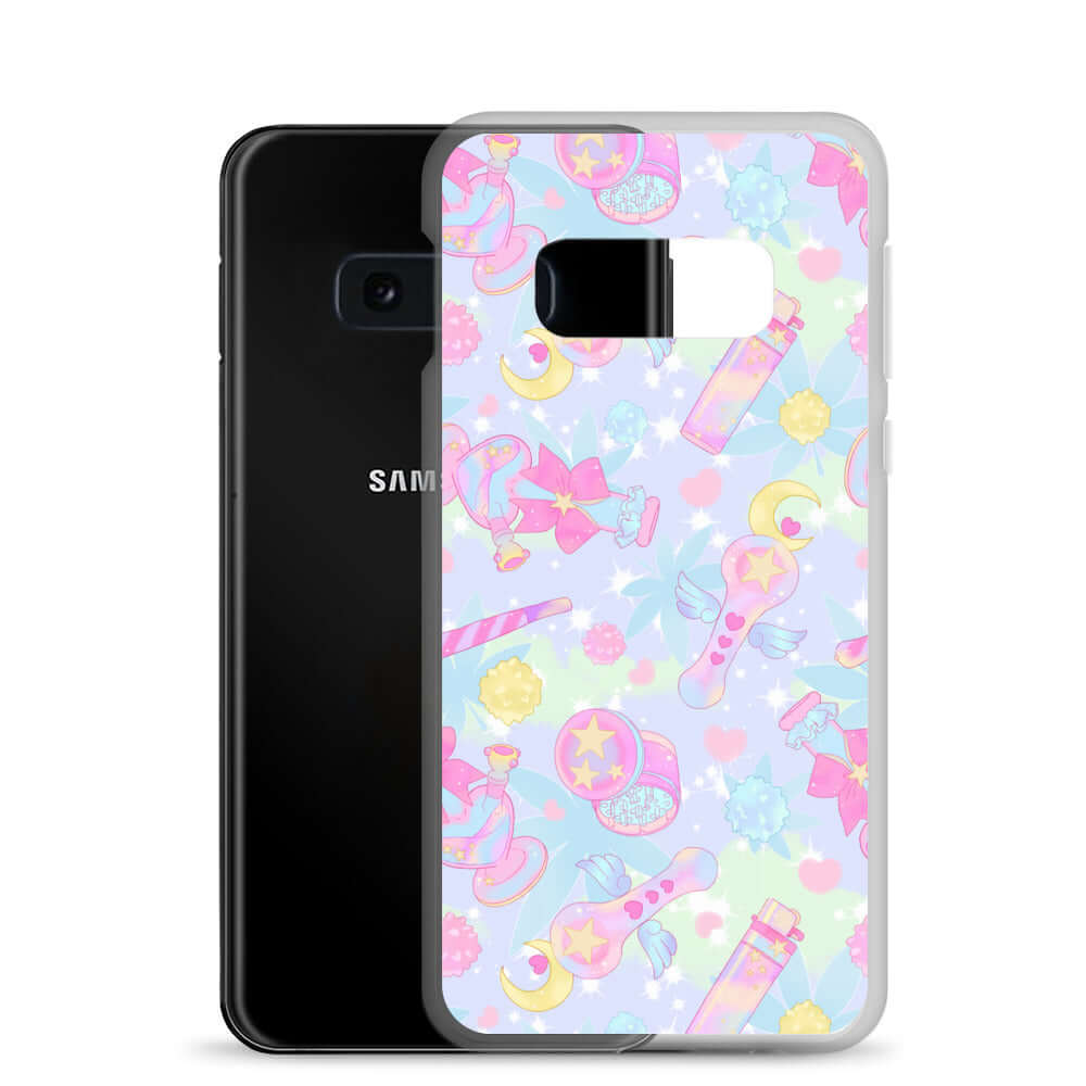 Stylish Indica Magica Samsung® Clear Case features a cute design, perfect for kawaii outfits and ultimate phone protection.