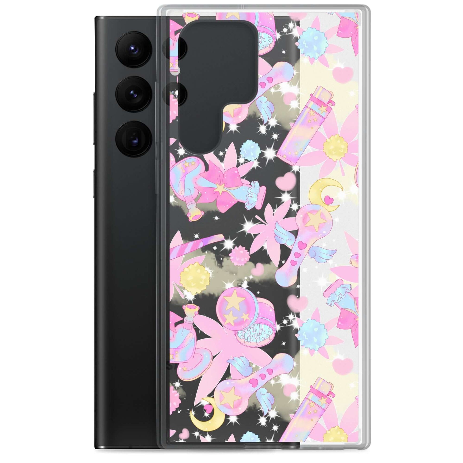 Show off your style with the Indica Magica Samsung® Clear Case, perfect for kawaii outfits and protecting your phone.