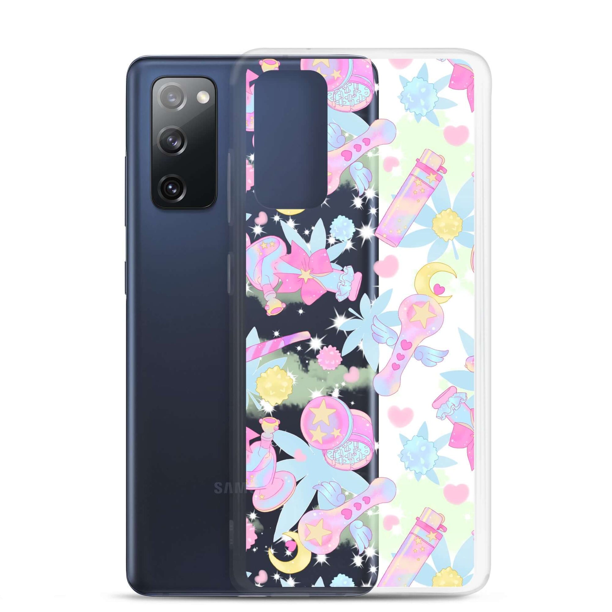 Stylish Indica Magica Samsung® Clear Case, perfect for showcasing your aesthetic while protecting your phone.