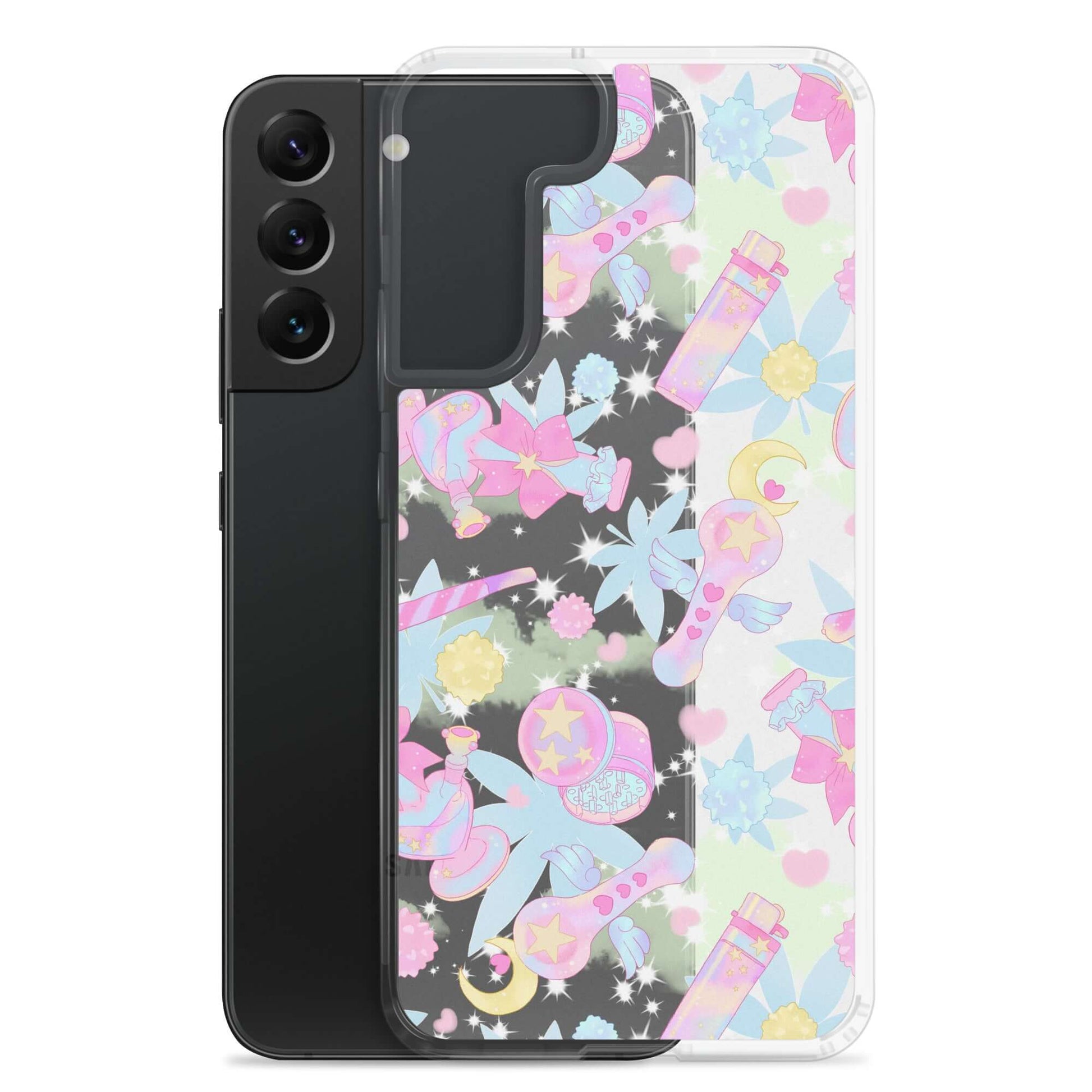 Stylish Indica Magica Samsung® Clear Case with cute designs, perfect for protecting your phone and enhancing your aesthetic.
