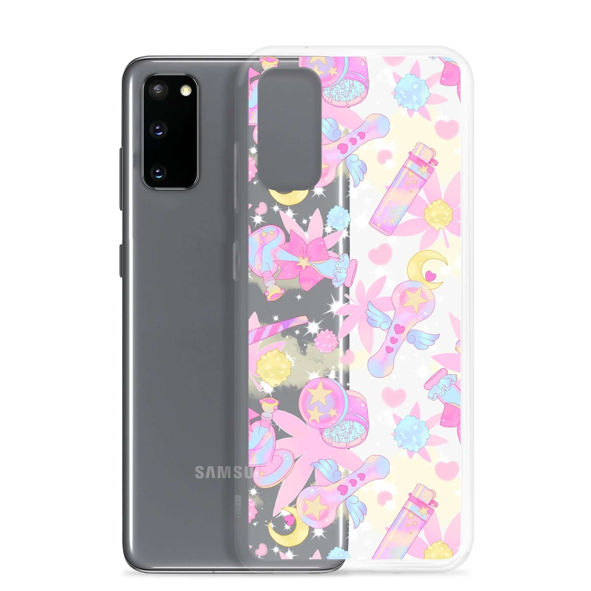 Showcase your style with the Indica Magica Samsung® Clear Case, perfect for kawaii outfits and everyday protection.