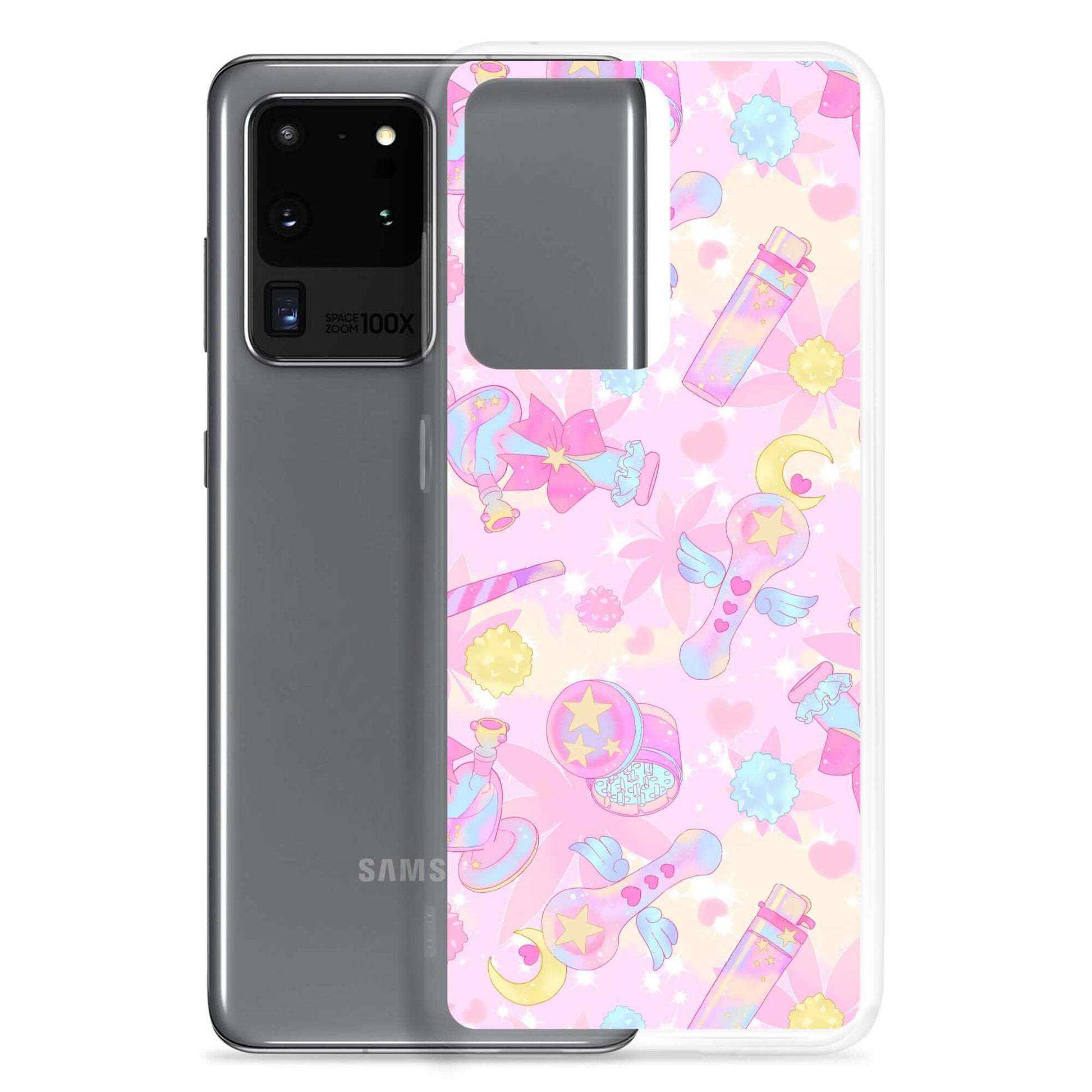 Stylish Indica Magica Samsung® Clear Case offers protection and adds flair to your kawaii outfits with vibrant designs.