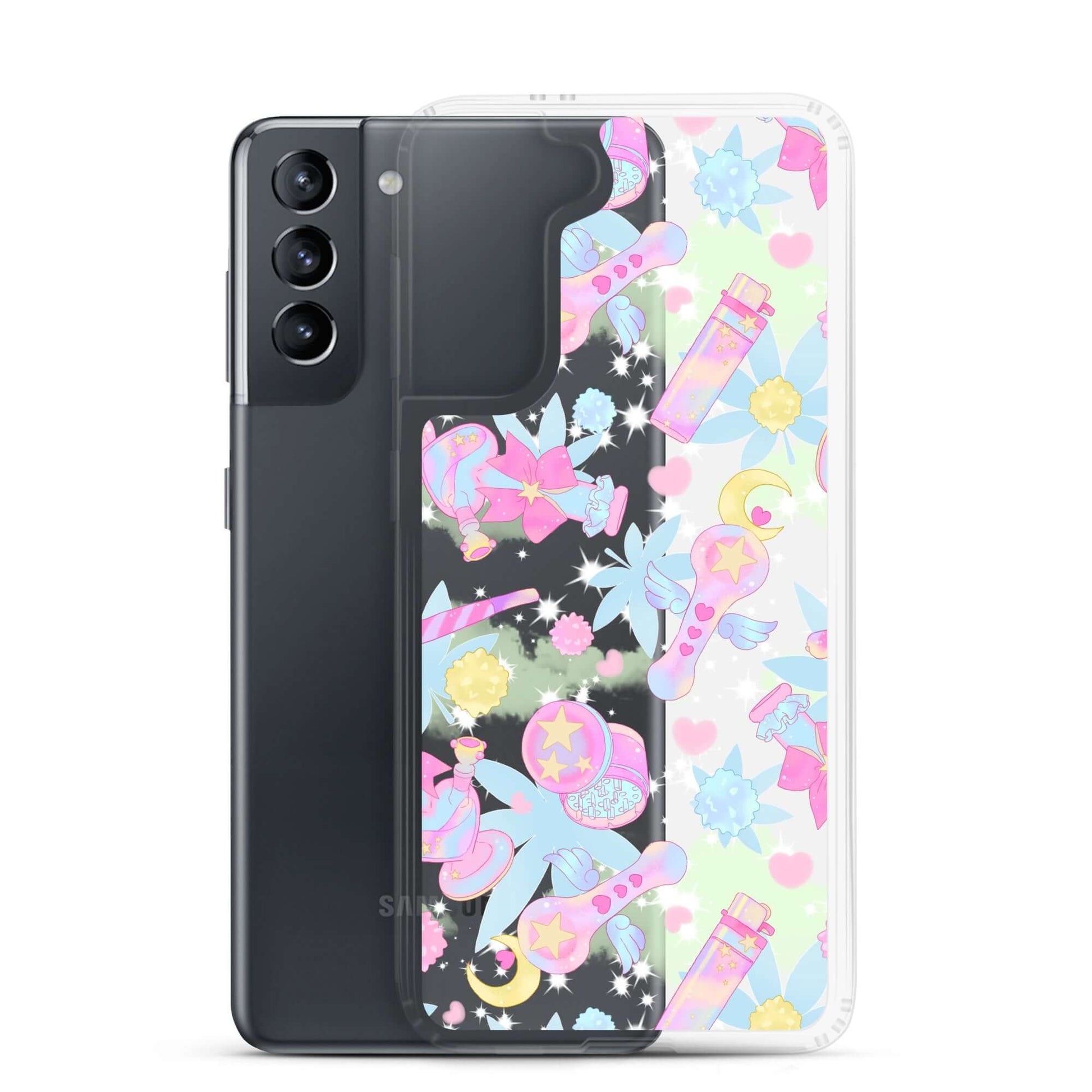 Protect your phone in style with the Indica Magica Samsung® Clear Case, perfect for your kawaii aesthetic.