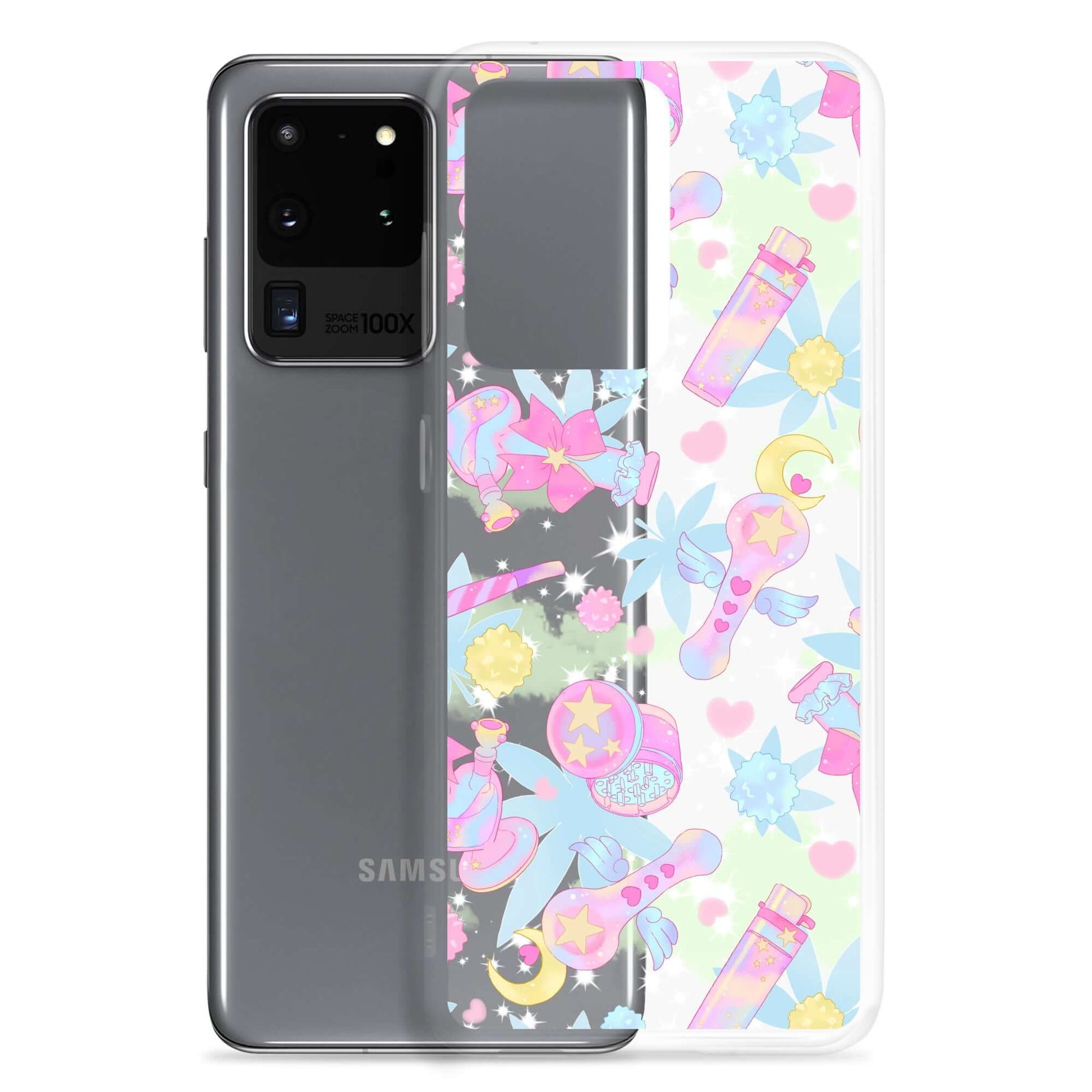 Stylish Indica Magica Samsung® Clear Case showcases cute designs while protecting your phone from scratches and dirt.