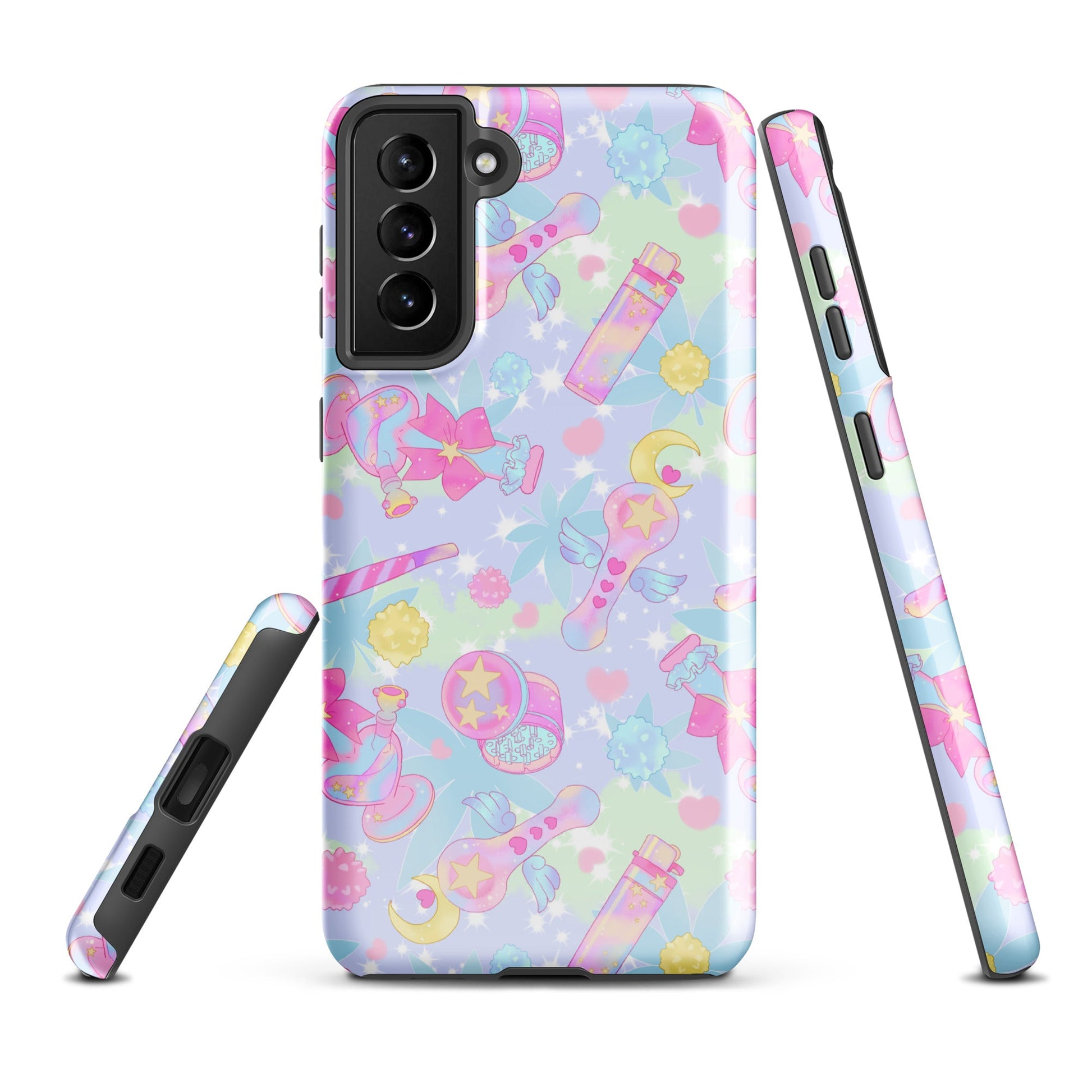 Indica Magica Samsung® Tough Case features a vibrant design, providing robust protection for your Samsung Galaxy S21+.