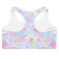 Stylish Indica Magica Sports bra featuring vibrant prints, perfect for workouts with moisture-wicking comfort.