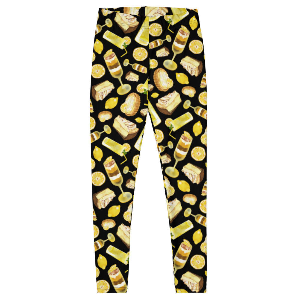 Bright and fun Lemon Leggings featuring a playful citrus print, perfect for summer workouts or casual outings.