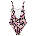 Pastel pink Strawberry One-Piece Swimsuit enhances your kawaii aesthetic with flattering smooth fabric. Perfect for all figures!