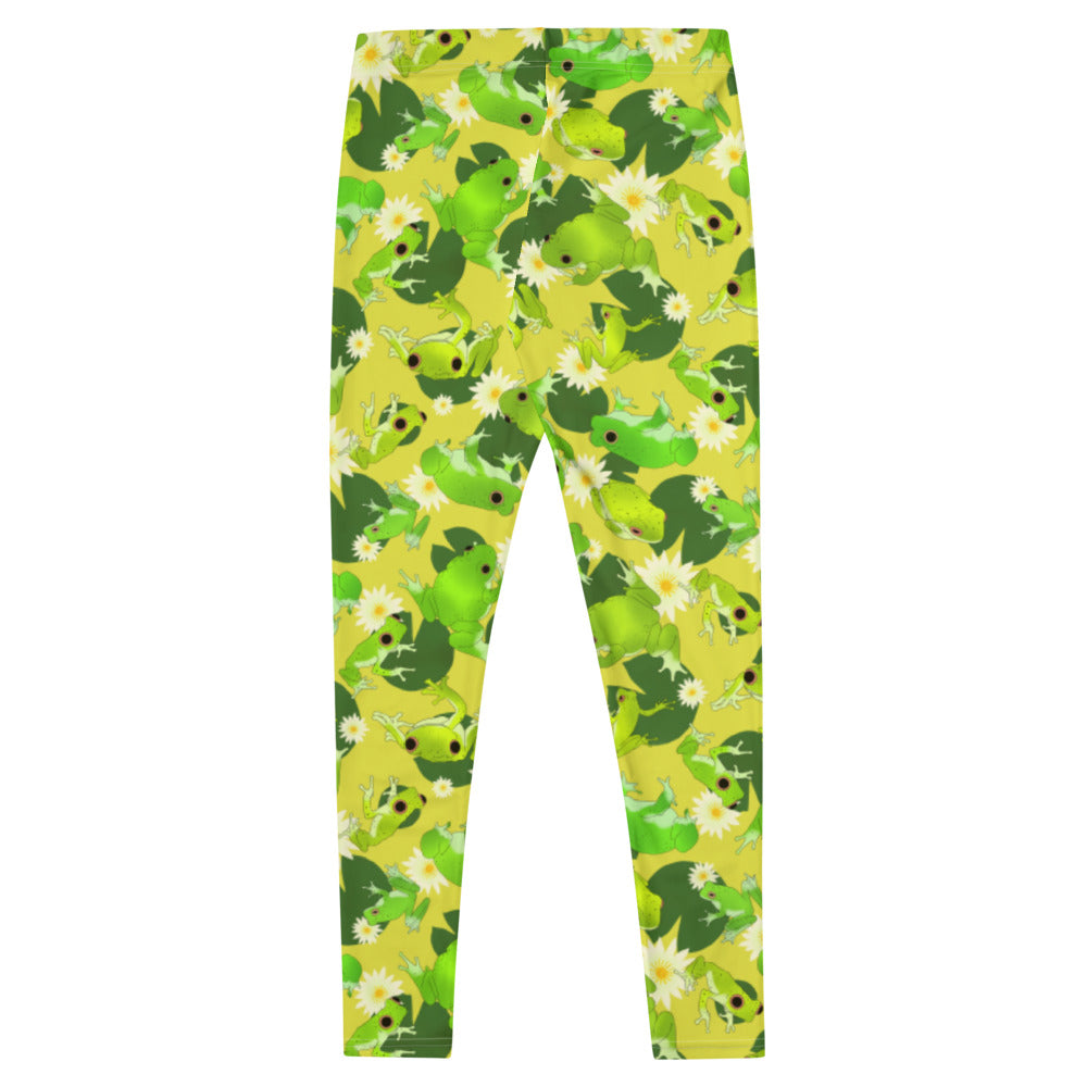 Kero-kero Leggings feature a fun frog design, perfect for comfort and style in any casual outfit.