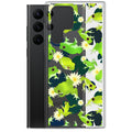 Kero-kero Samsung® Clear Case featuring vibrant frog designs, perfect for frog lovers and protecting your Galaxy S22 Ultra.