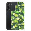 Kero-kero Samsung® Clear Case featuring vibrant frogs, perfect for showcasing your love for amphibians while protecting your phone.