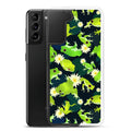 Kero-kero Samsung® Clear Case featuring vibrant frogs, perfect for frog lovers and smartphone protection.
