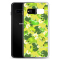 Kero-kero Samsung® Clear Case showcases vibrant frog designs, protecting your phone with style and flair.