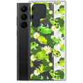 Kero-kero Samsung® Clear Case featuring vibrant frog designs, perfect for showcasing your love for amphibians.