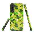 Kero-kero Samsung® Tough Case features vibrant frog designs, ensuring style and protection for your phone.