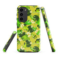 Stylish Kero-kero Samsung® Tough Case featuring cute frogs, offering durability and protection for your phone.