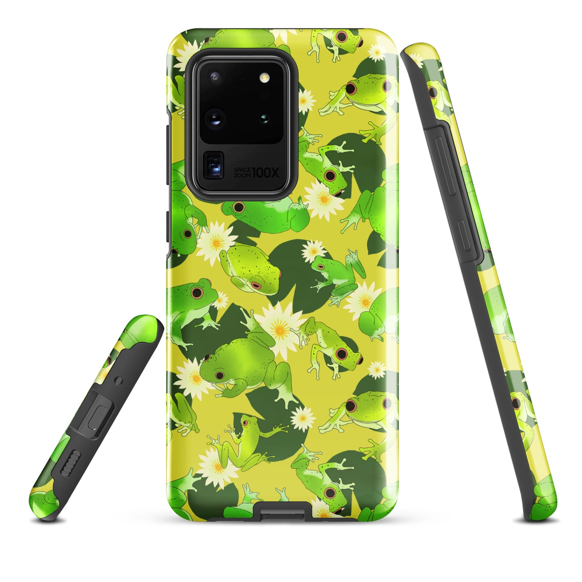 Kero-kero Samsung® Tough Case features vibrant frog designs for style and durability, keeping your phone safe from damage.