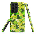 Kero-kero Samsung® Tough Case features vibrant frog designs, offering stylish protection for your phone.