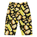 High-waisted Lemon Biker Shorts, featuring a fun lemon print, perfect for stylish comfort and versatile wear.