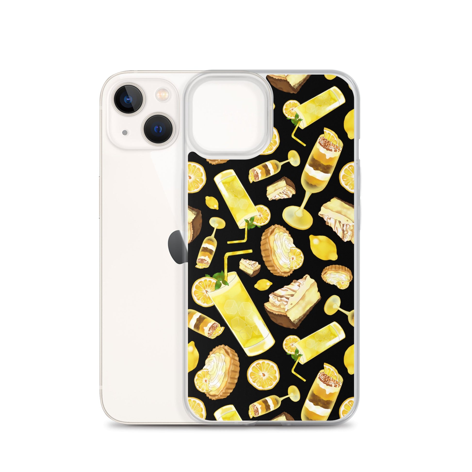 Sleek Lemon iPhone® Clear Case features a colorful design, protecting your phone from scratches and dust effortlessly.
