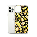 Stylish Lemon iPhone® Clear Case, offering protection against scratches and easy access with flexible sides.