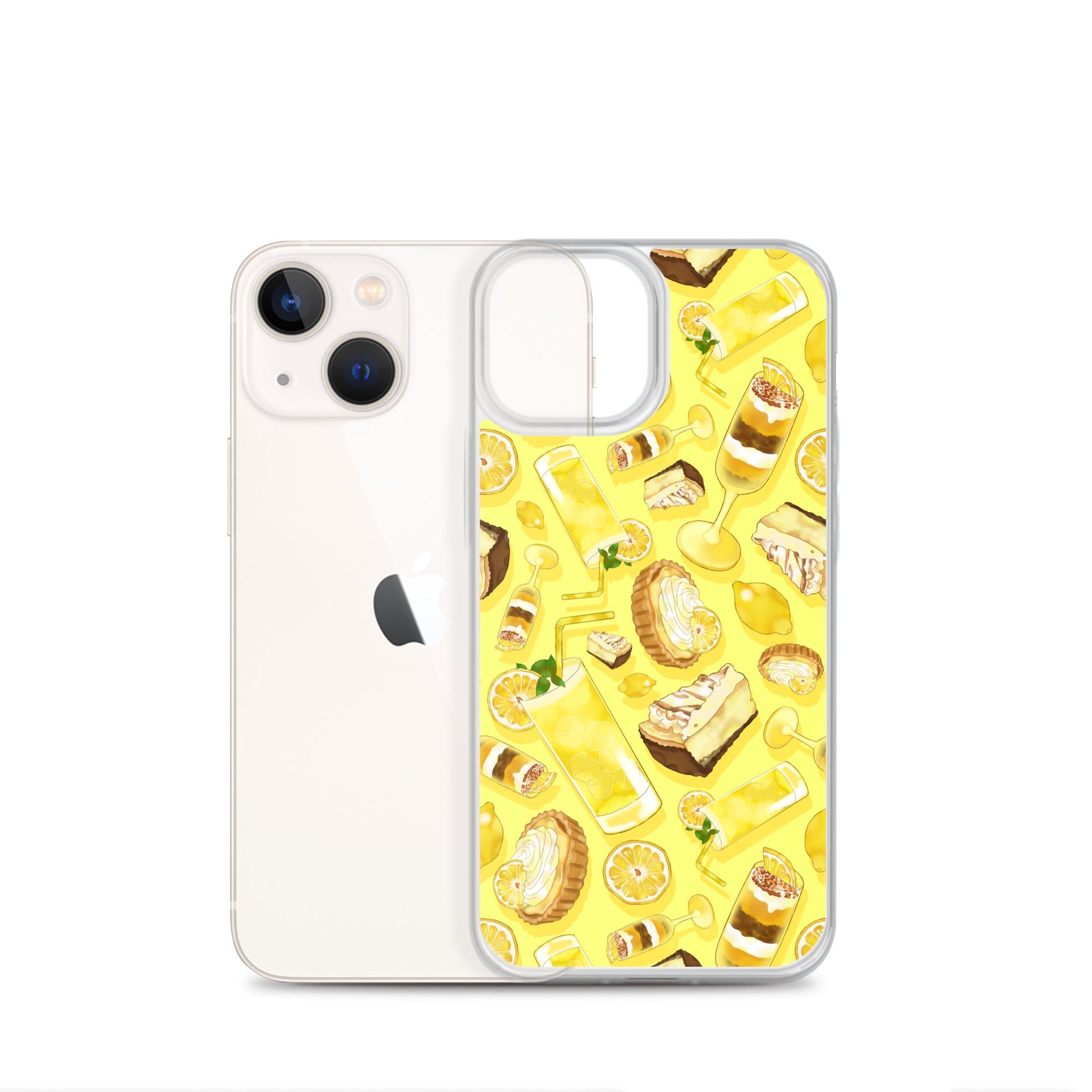 Vibrant Lemon iPhone® Clear Case features a fun design, offering sleek protection against scratches and dirt.