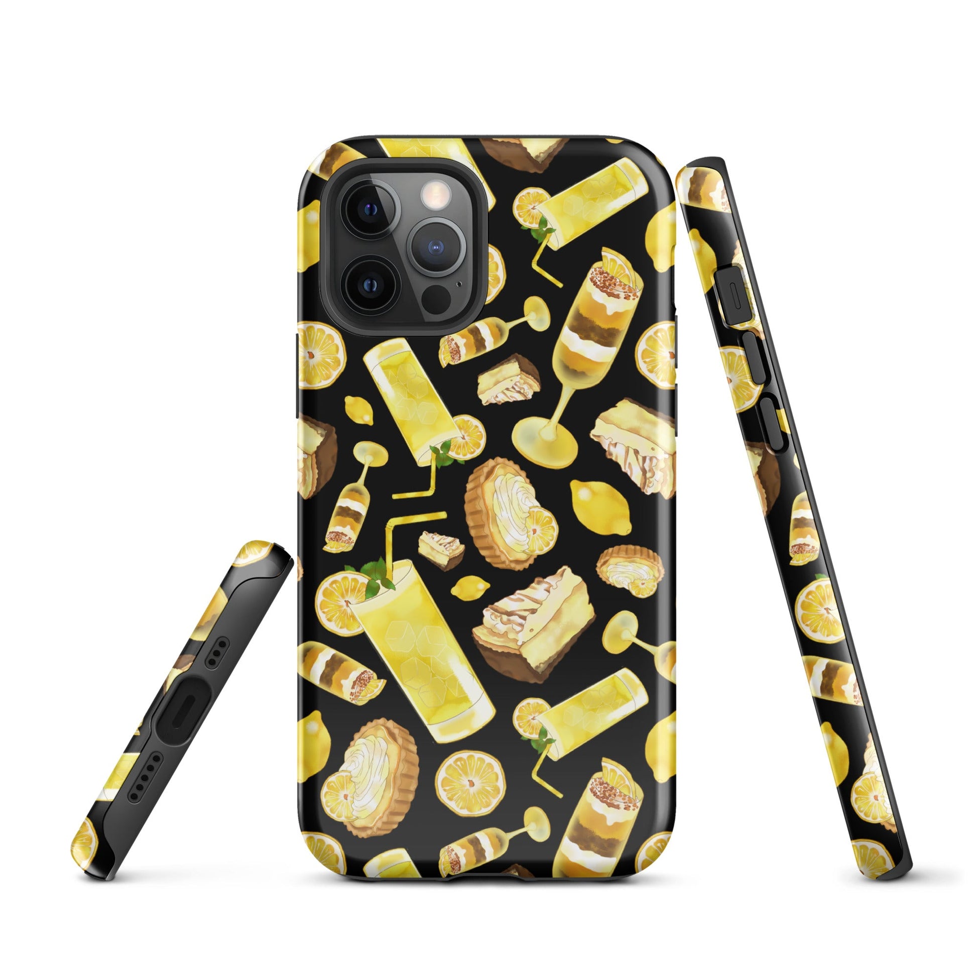 Stylish Lemon iPhone® Tough Case features a durable design with vibrant lemon graphics for ultimate phone protection.
