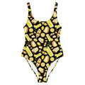 Bright and fun, the Lemon One-Piece Swimsuit is perfect for sunny beach days, showcasing a cheerful lemon print.