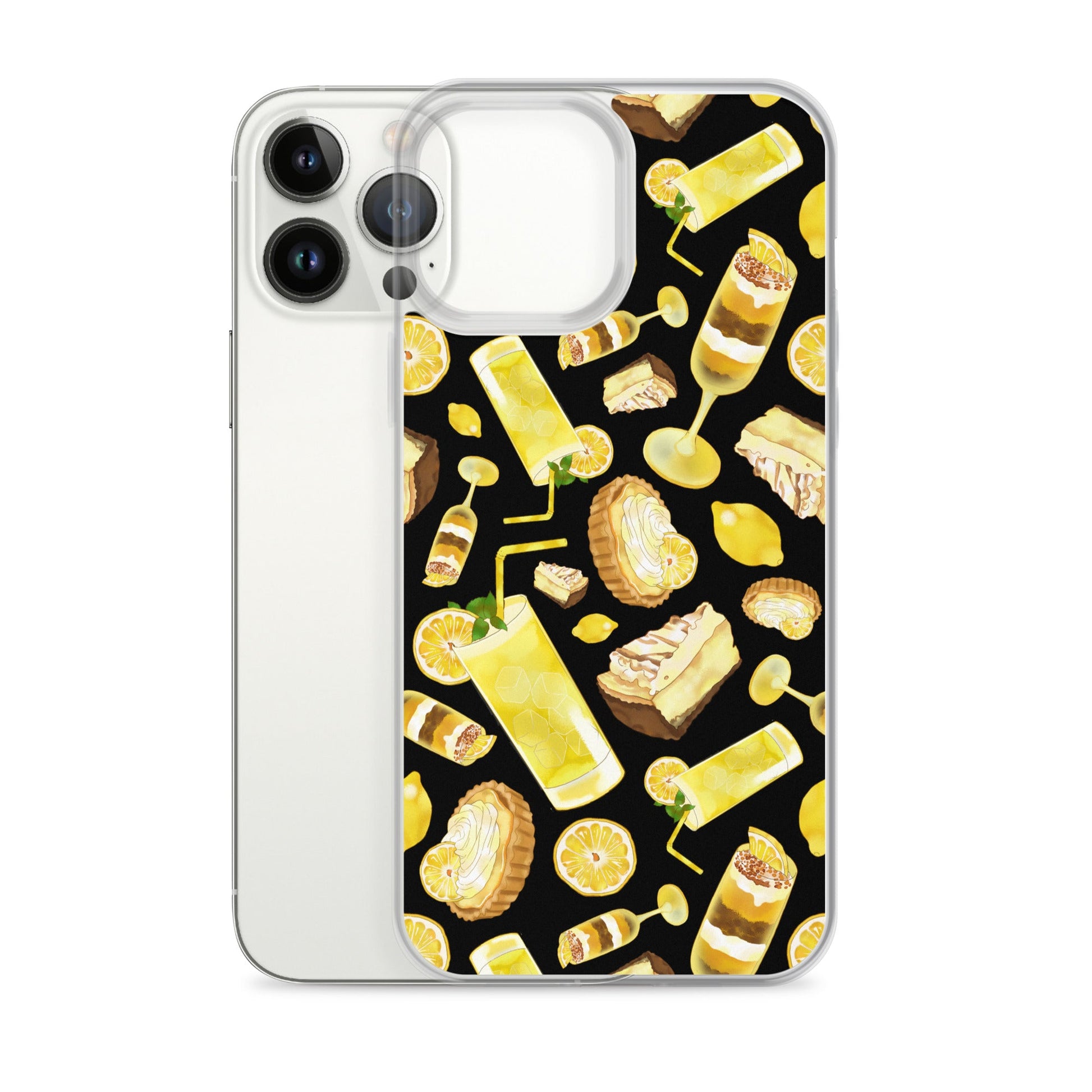 Lemon iPhone® Clear Case features a vibrant design, protecting your phone while showcasing your style. Perfect for everyday use.