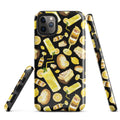 Stylish Lemon iPhone® Tough Case featuring a vibrant lemon pattern for durable protection and trendy design.