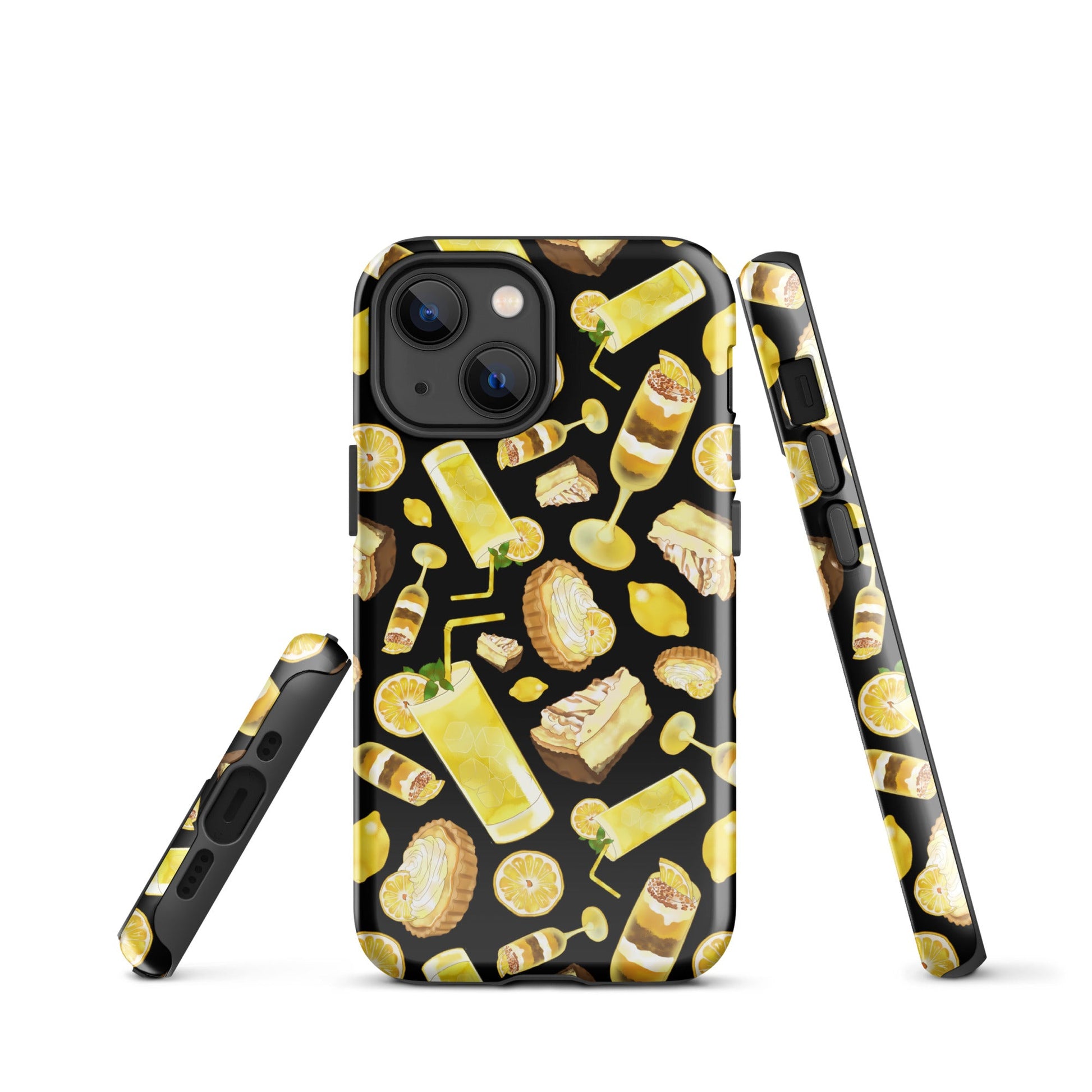 Stylishly protect your phone with the durable Lemon iPhone® Tough Case, featuring a vibrant lemon design.