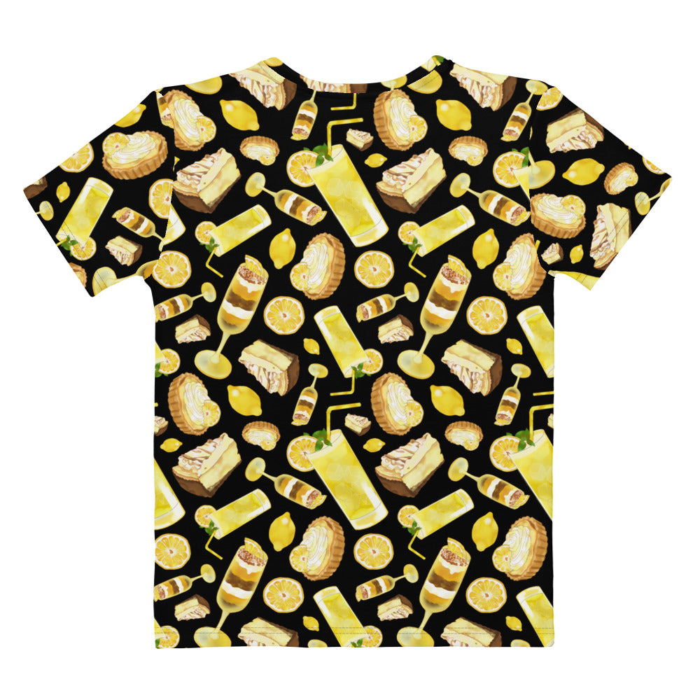 Bright and cheerful Lemon T-shirt featuring a fun lemon pattern, perfect for adding sunshine to your wardrobe!