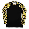 Lemon Rash Guard featuring vibrant lemon patterns, perfect for active lifestyles and sun protection. Ideal for sports enthusiasts.