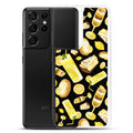Sleek Lemon Samsung® Clear Case features a vibrant design, offering stylish protection for your phone.