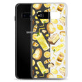 Stylish Lemon Samsung® Clear Case featuring vibrant lemon designs, perfect for protection and aesthetic appeal.