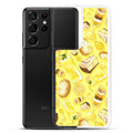 Stylish Lemon Samsung® Clear Case featuring a fun lemon dessert design, perfect for protection and a pop of color.