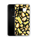 Stylish Lemon Samsung® Clear Case featuring vibrant lemon designs, perfect for protecting your phone with flair.