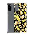 Lemon Samsung® Clear Case featuring vibrant lemon and dessert designs, perfect for style and protection.