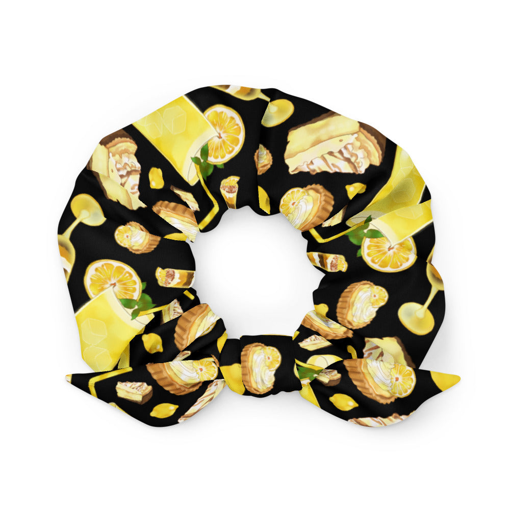 Bright and cheerful Lemon Scrunchie, perfect for adding a touch of sunshine to any outfit. Get yours today!