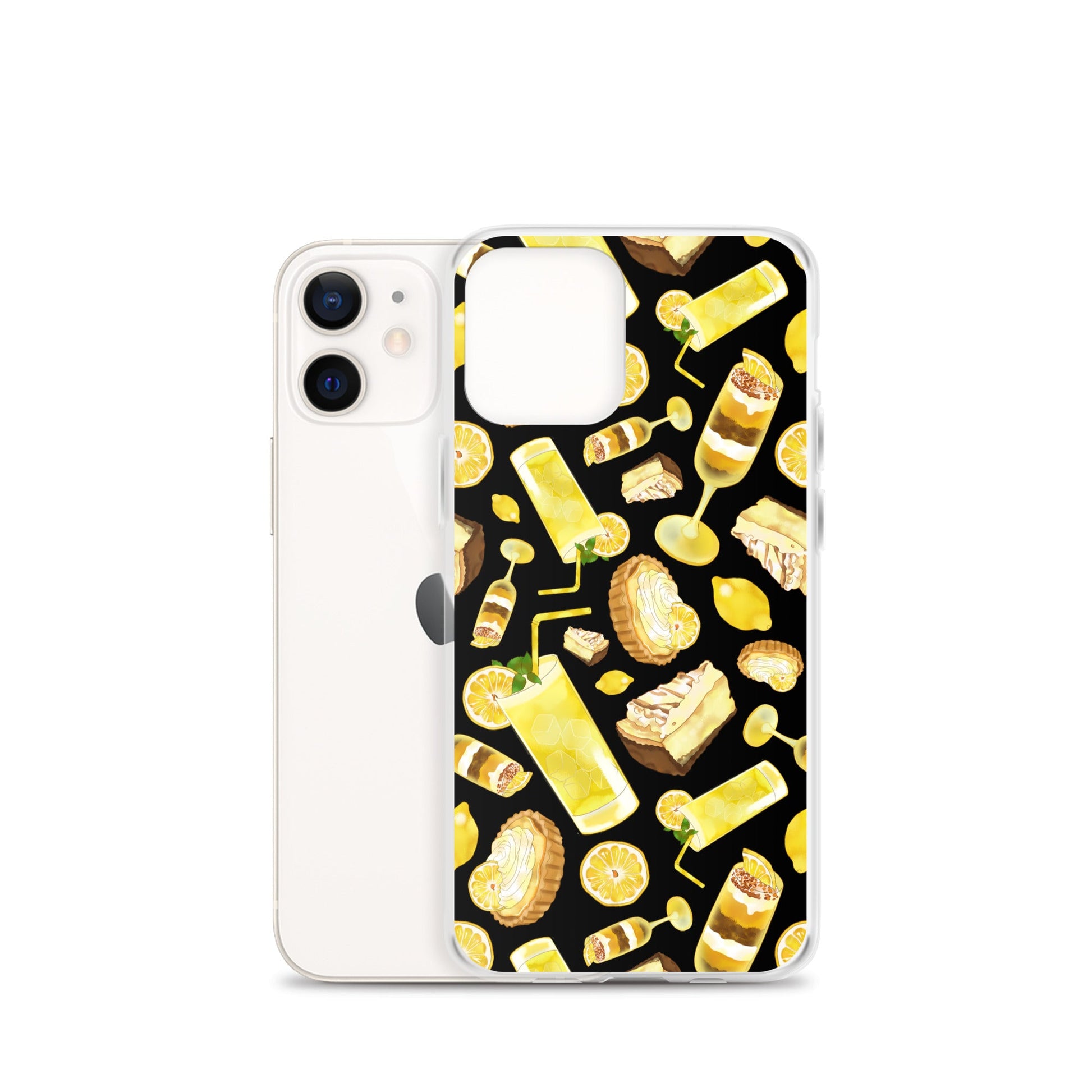 Sleek Lemon iPhone® Clear Case with flexible sides and solid back, protecting against scratches and dirt.