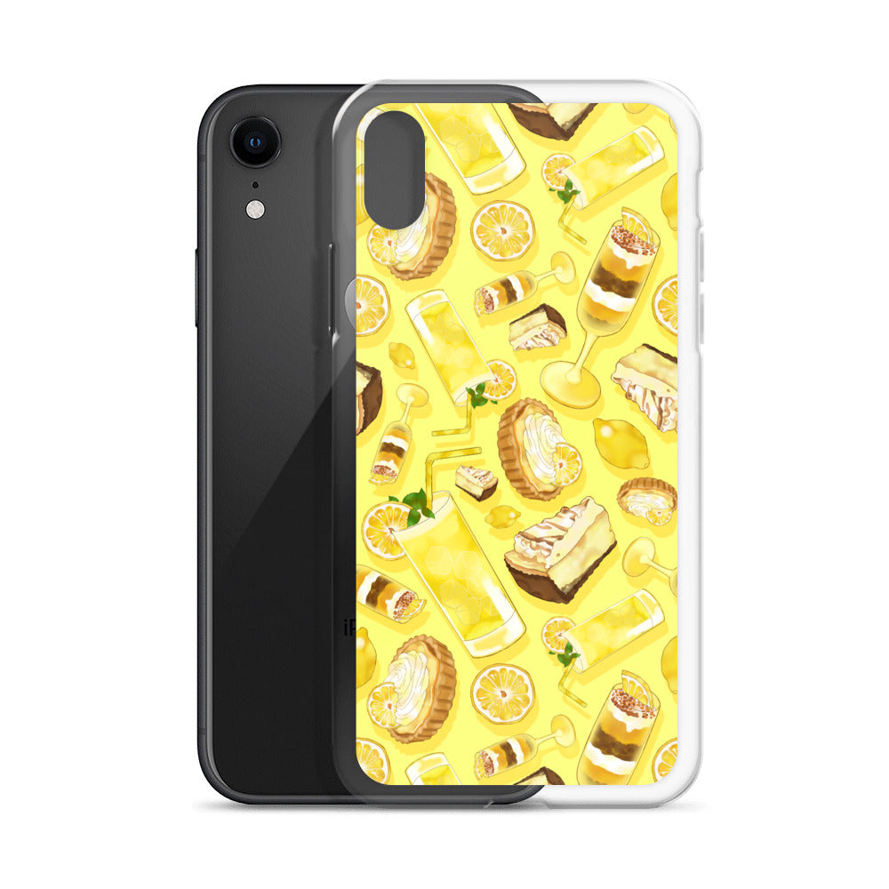 Lemon iPhone® Clear Case showcases vibrant lemon patterns while providing durable protection against everyday damage.