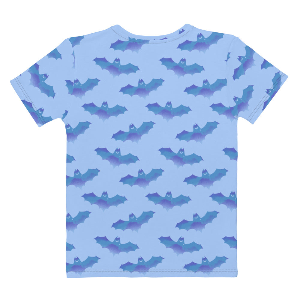 Lilith T-shirt featuring a playful bat design, perfect for sunny days and stylish comfort. Ideal for any wardrobe!