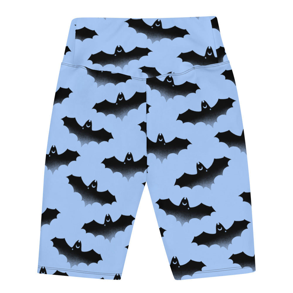 Buttery soft Lilith Biker Shorts feature a fun bat design, perfect for stylish workouts and casual looks.
