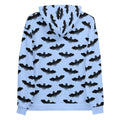 Cozy Lilith Hoodie featuring a vibrant bat print, perfect for stylish comfort in any wardrobe.