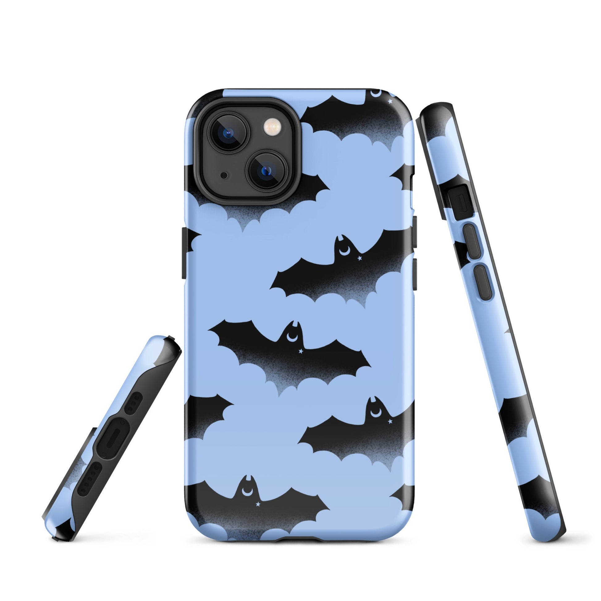 Stylish Lilith iPhone® Tough Case with bat design offers dual-layer protection for your phone all year round.